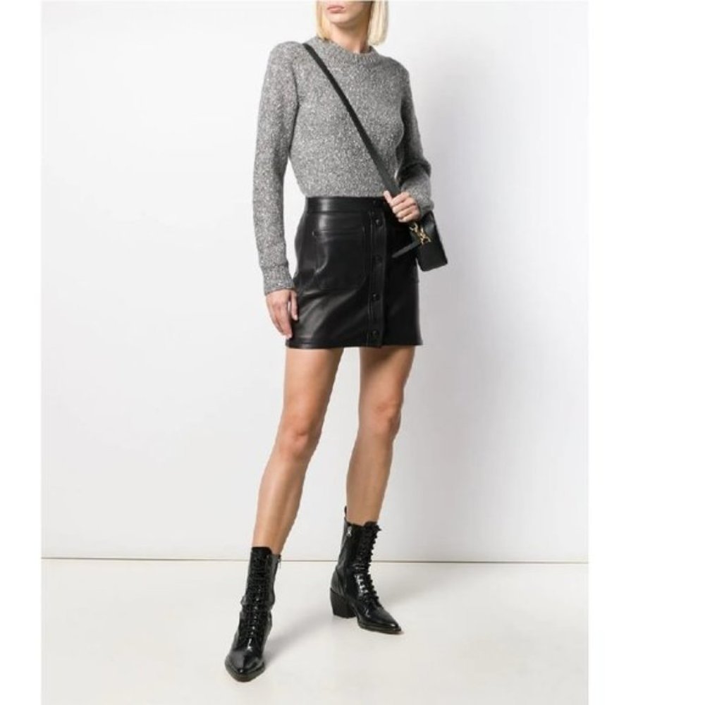 Theory Speckled Crew Neck Sweater